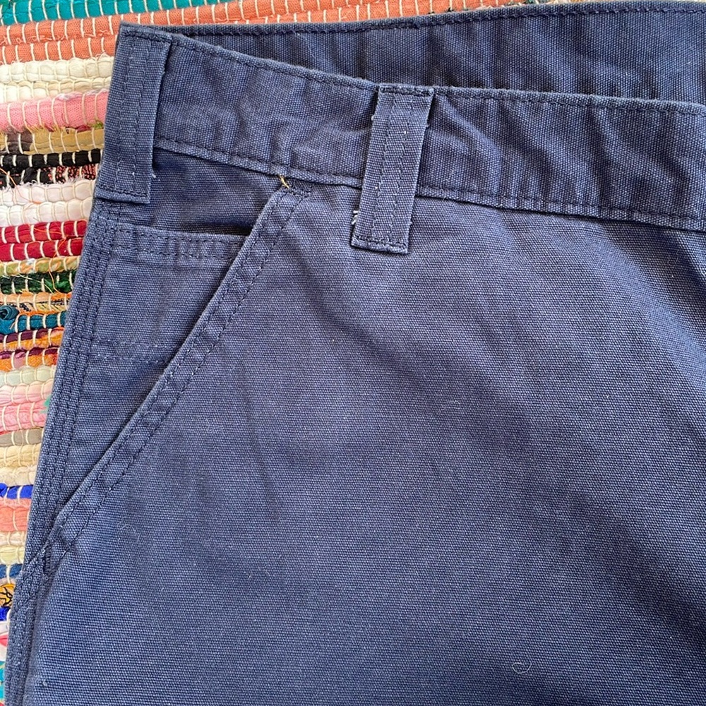 Carhartt Navy Cargo Shorts- #1917 - Picture 4 of 11